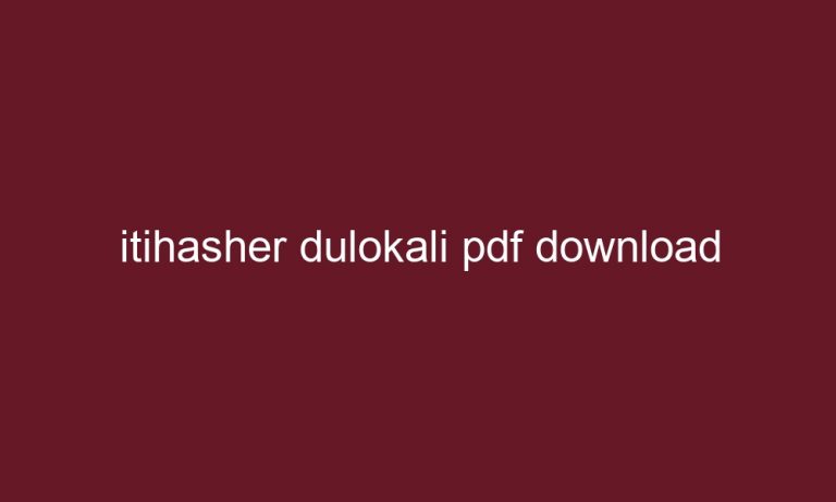 itihasher dulokali pdf download 2127