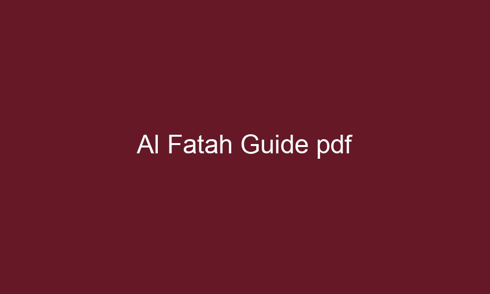 al fatah guide pdf 5748