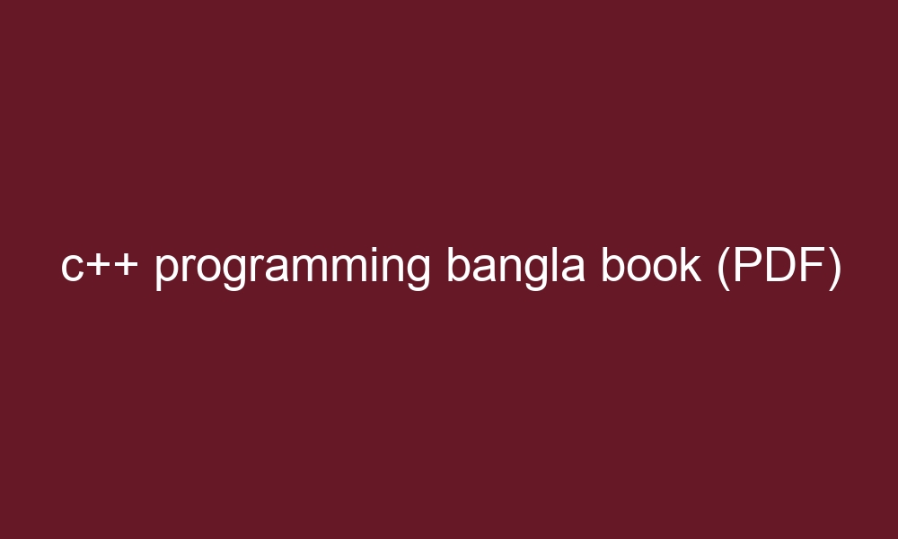 c programming bangla book pdf 5718 1