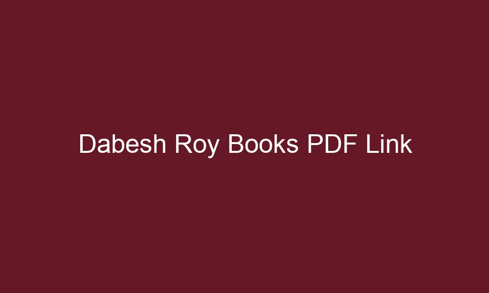 dabesh roy books pdf link 5596 1