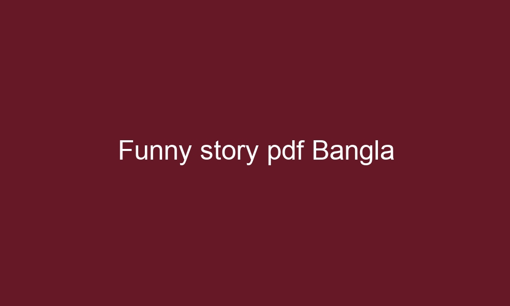 funny story pdf bangla 5785