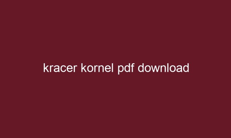 kracer kornel pdf download 5556