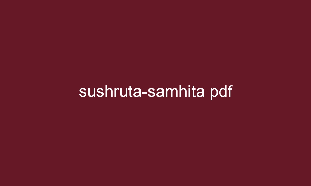 sushruta samhita pdf 5539 1