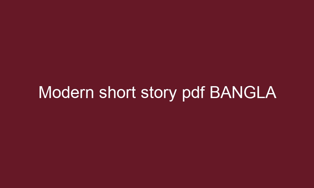 modern short story pdf bangla 5837 1
