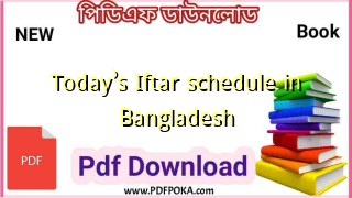 Today’s Iftar schedule in Bangladesh